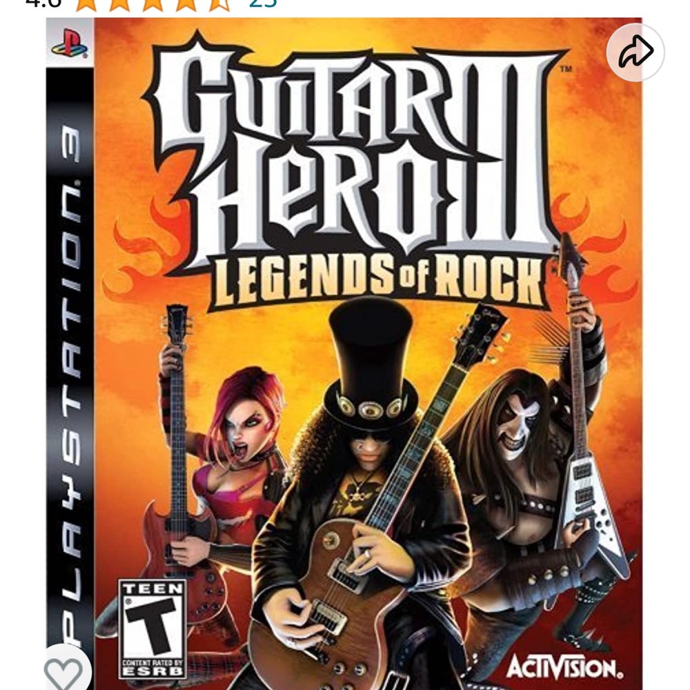 Refurbished guitar hero 3 (disc only)